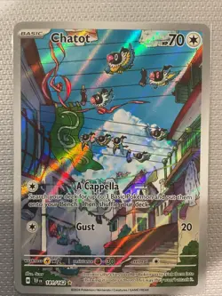 Pokemon TCG Chatot 181/162SV05: Temporal Forces Holo Full Art NM/M - Image 1