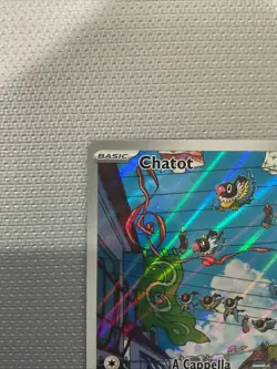 Pokemon TCG Chatot 181/162SV05: Temporal Forces Holo Full Art NM/M - Image 2