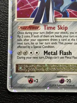 D&P Dialga 1/130 Black Star Promo Holo Pokemon TCG Moderate Play - Image 4