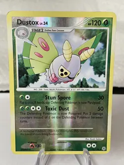 Pokemon DUSTOX 25/130 Reverse Holo (2007 Diamond and Pearl) MP - Image 1