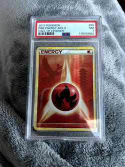 2011 Pokemon Fire Energy 89/95 Holo Pokemon Call of Legends PSA 7 NM Pop 19 - Image 1