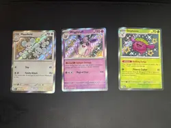 Pokemon Paldean Fates Shiny Lot – Maushold Wigglytuff Skiploom Holo/Secret Rare - Image 1