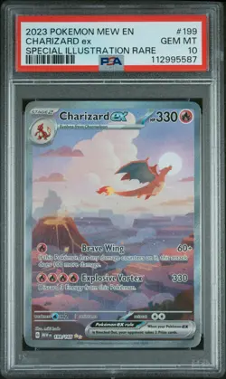 2023 Pokemon 151 SIR Charizard Ex #199 PSA 10 - Image 1