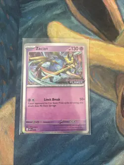 Pokemon TCG - Zacian MEP 015 Phantasmal Flames Prerelease Promo NM - Image 1