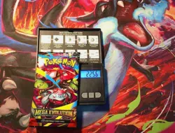 Heavy Pokemon Mega Evolutions WEIGHTED BOOSTER PACKS x 10 - Gold Mega LucarioU - Image 1
