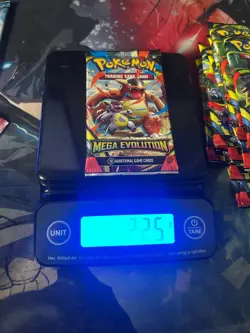 POKEMON MEGA EVOLUTION BOOSTER Pack WEIGHTED HEAVY 22.5g - Image 1