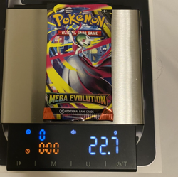 1 Mega Evolution TCG *VERY HEAVY* 22.7 Grams Booster Pack Weighted Pokemon - Image 1
