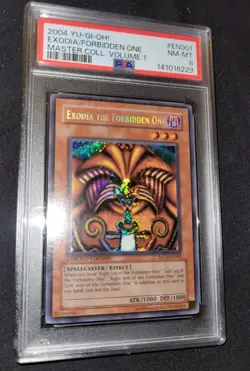 2004 YuGiOh Exodia the Forbidden One MC1-EN001 Graded PSA 8 MINT Head - Image 3