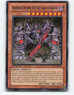 Archfiend Emperor, the First Lord of Horror #JOTL-EN031 Rare 1st Edition - Image 1