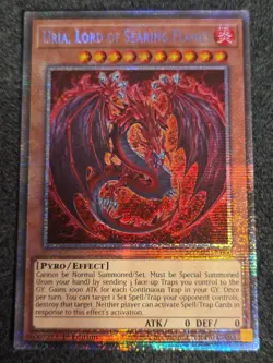 Yugioh! STARLIGHT Uria, Lord of Searing Flames (Alternate Artwork) MZMU-EN000 NM - Image 1