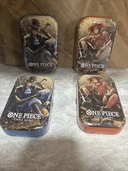 Lot of (4) - One Piece Tin Pack Set Vol 2 | OP-13 Factory Sealed Fast Shipping - Image 1