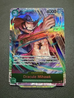 One Piece Dracule Mihawk ST12-003 Super Rare English Holo - Image 1