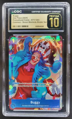 2025 ONE PIECE CCG BUGGY SEVEN WARLORDS ST17-003 CGC 10 PRISTINE A PT - Image 1