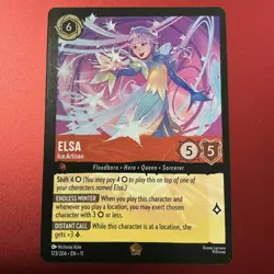 Disney Lorcana Winterspell (11) #123/204 Elsa - Ice Artisan - Image 1