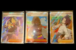 FULL ART TRAINER 3x CARD LOT POKEMON TEXTURED ULTRA RARE HOLOS NM HOT DEAL - Image 1