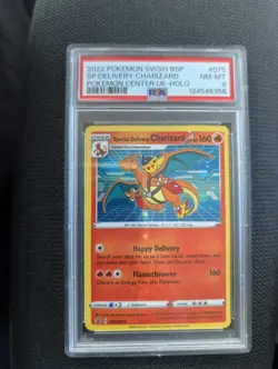 Special Delivery Charizard 075 SWSH Promo Card PSA 8 Pokemon Center UK -Holo - Image 1