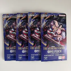 (4) One Piece Card Game OP-14 Sleeved Booster Pack Lot, New Sealed English - Image 1