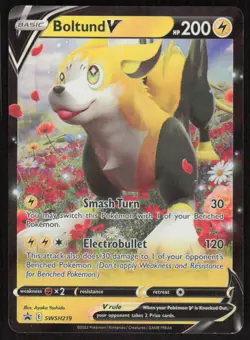 Pokemon TCG SWSH: Sword & Shield Promo Cards #SWSH219 Boltund V LP - Image 1