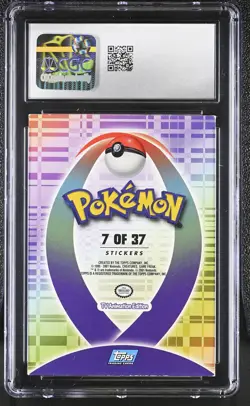 CGC 5.5 Umbreon 2001 Johto League Champions Topps 7 of 37 Sticker Pokemon Card - Image 2