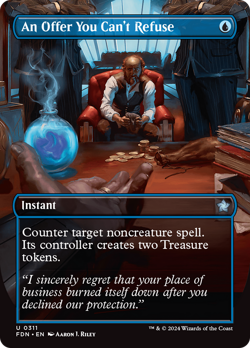 An Offer You Can't Refuse (BORDERLESS) #311 | NM | Foundations FDN | Magic MTG - Image 1