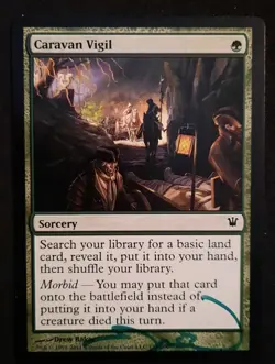 MTG Caravan Vigil - Artist Signed (Drew Baker) - Innistrad # 173 - Image 1