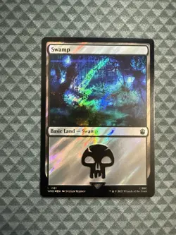 MTG Swamp #1161 Surge Foil Basic Land Universes Beyond: Doctor Who (WHO) - Image 1