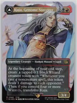 MTG Kuja, Genome Sorcerer Borderless Surge Foil Foil NM FINAL FANTASY Magic 544 - Image 1