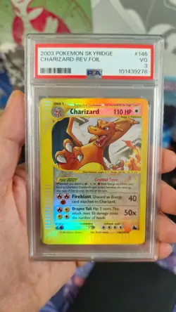 Pokemon 2003 PSA3 ENG Charizard Skyridge 146/144 Reverse Foil - Image 2