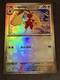 Lopunny 084/131 Master Ball Reverse Holo Prismatic Evolutions Pokemon TCG NM - Image 2