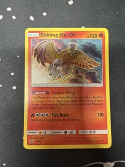 Pokemon Shining Ho-Oh SM70 Promo Holo Basic Golden Wing Fire Blast Card - Image 1