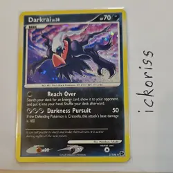Pokemon Darkrai Holo Rare Basic Card Great Encounters 3/106 HP70 2008 English - Image 1