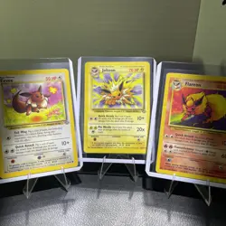 Pokemon TCG Eevee Evolution Family Jolteon Flareon Jungle Set Vintage Wotc - Image 1