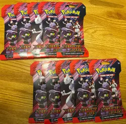Pokemon TCG Destined Rivals Sleeved Booster Pack x10 Packs - Image 1