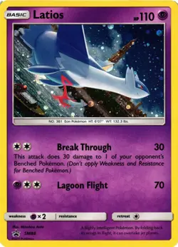 Pokemon TCG Latios SM88 SM Black Star Promo SM88 Holo Promo VLP - Image 1