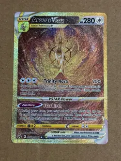 Pokemon Arceus VSTAR GG70/GG70 Crown Zenith Galarian Gallery Secret Rare Holo - Image 1
