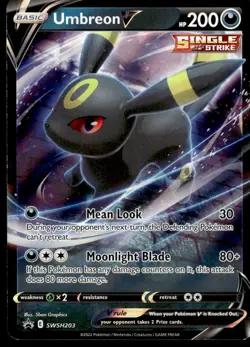 Pokemon TCG SWSH Promos #SWSH203 Umbreon V LP - Image 1