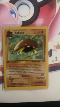 Pokemon TCG Kabuto Fossil 1st Edition Good Condition 50/62 - Image 4