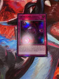 Yugioh! Crush Card Virus Version 2 LCKC-EN046 Ultra Rare Reprint Near Mint - Image 1