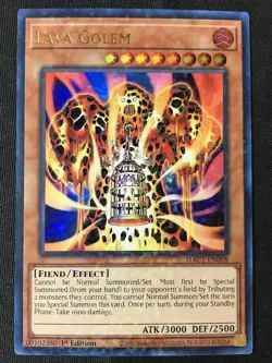 Yu-Gi-Oh TCG #HAC1-EN008 Lava Golem Duel Terminal Ultra Rare 1st Edition NM - Image 1