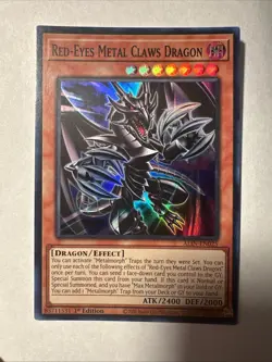 Yugioh Red-Eyes Metal Claws Dragon - ALIN-EN025 - Super Rare - 1st Edition - Image 1