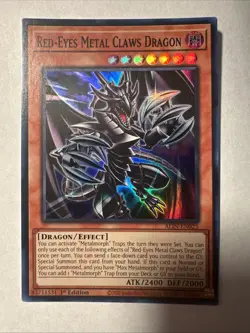 Yugioh Red-Eyes Metal Claws Dragon - ALIN-EN025 - Super Rare - 1st Edition - Image 2