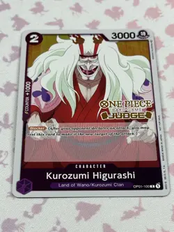 Kurozumi Higurashi (Judge) - Foil - OP01-100 - NM - Promo One Piece Card - Image 1