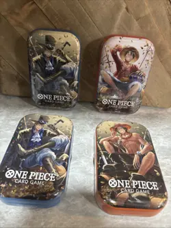 Lot of (4) - One Piece Tin Pack Set Vol 2 | OP-13 Factory Sealed Fast Shipping - Image 1