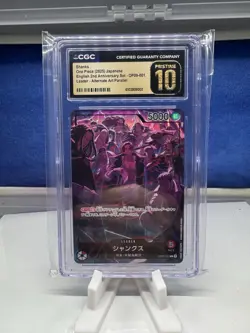 One Piece CCG Shanks L OP09-001 2nd Anniversary Set JPN CGC Pristine 10 - Image 1