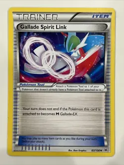 Gallade Spirit Link Trainer Pokemon Card 83/108 - Image 2