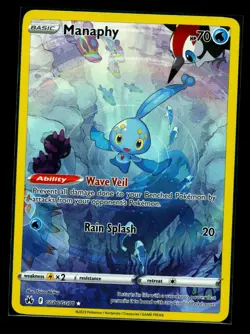 Pokemon TCG Manaphy Full Art Ultra Rare Holo Card GG06/GG70 Crown Zenith NM - Image 1