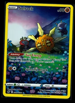 Solrock GG15/GG70 Crown Zenith: Galarian Gallery Holo Pokemon Card NM - Image 1