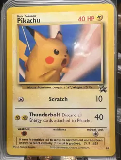 Pokemon Card - Pikachu (SNAP) #26 WoTC Black Star Promo - Image 3