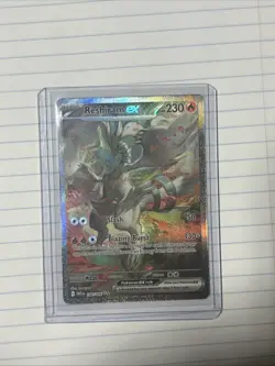Pokemon TCG Reshiram EX White Flare Card 166/086 Sir NM Condition - Image 1