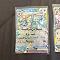 Pokemon Card Lot 4 English IR NM Prismatic Umbreon Sylveon Vaporean Flareon - Image 5